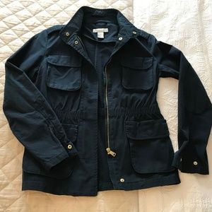 H&M navy blue coat